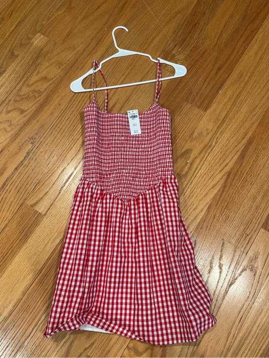 Abercrombie & Fitch Dresses & Skirts - Abercrombie Red Gingham Smocked Sundress